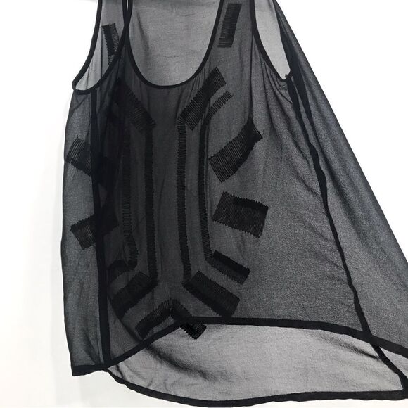 I Jeans By Buffalo Beaded Semi Sheer Tank - Picture 8 of 9